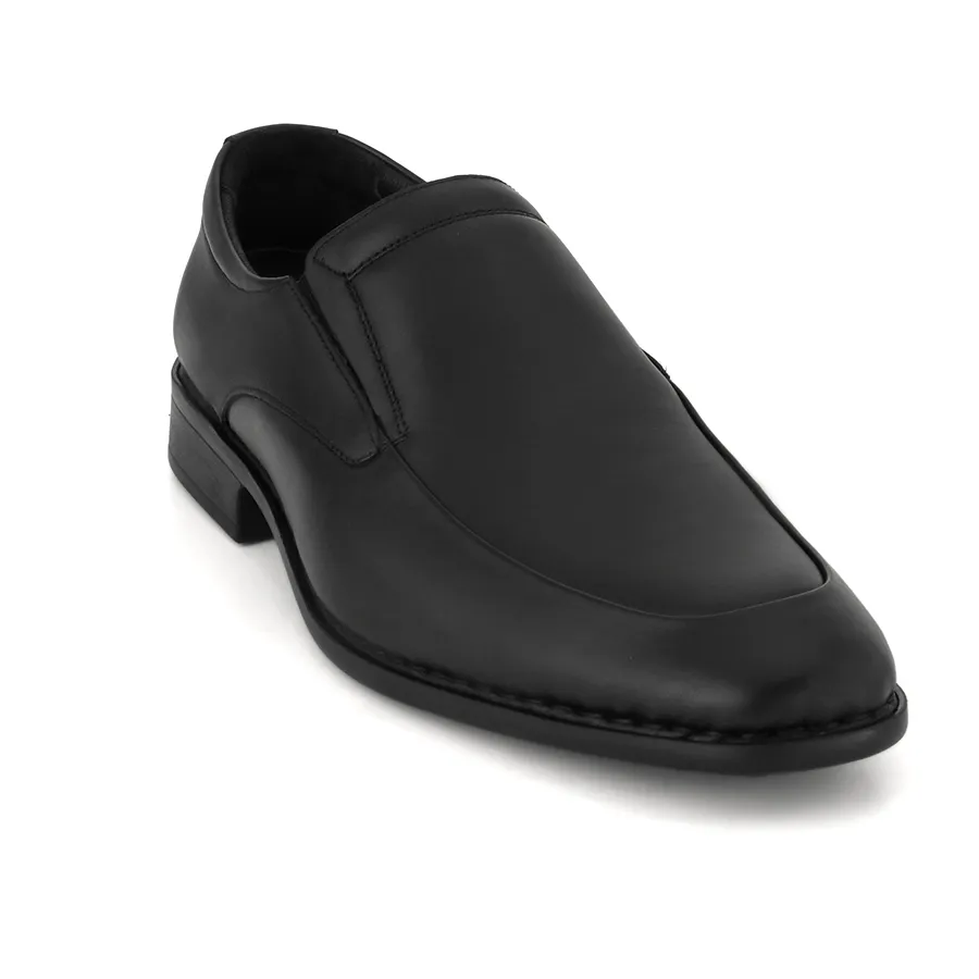 کفش راحتی چرم مردانه مشکی کد 010